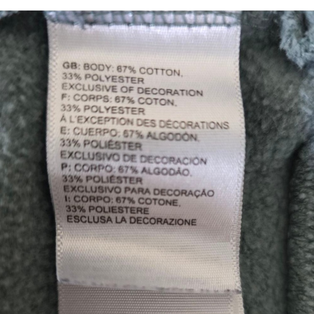 The North Face Mens Box Logo Hoodie Slate Blue‎ Green Graphic Pullover Medium - Picture 6 of 6